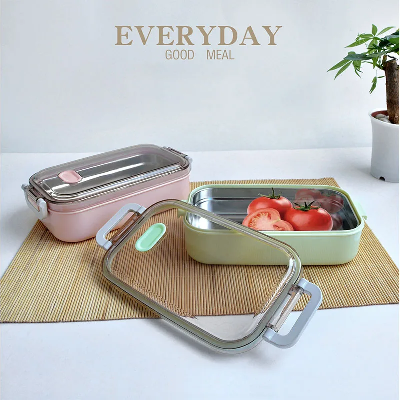 High Quality 304 Stainless Steel Bento Boxes Portable Lunch Box for Kids Adult Leak Proof Food Container Dinner Breakfast | Дом и сад