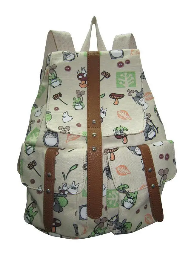 327#A Seven color My neighbor totoro backpack canvas bag printing leisure shopping shoulders female boy backpack/bag | Игрушки и хобби