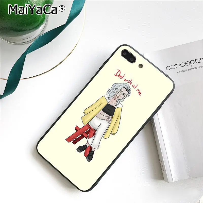 A14 Чехол для телефона MaiYaCa Music Singer Star Billie Eilish для iphone 11 Pro 11Pro Max 8 7 6 6S Plus X XS MAX 5 5S SE XR - Цвет: A14