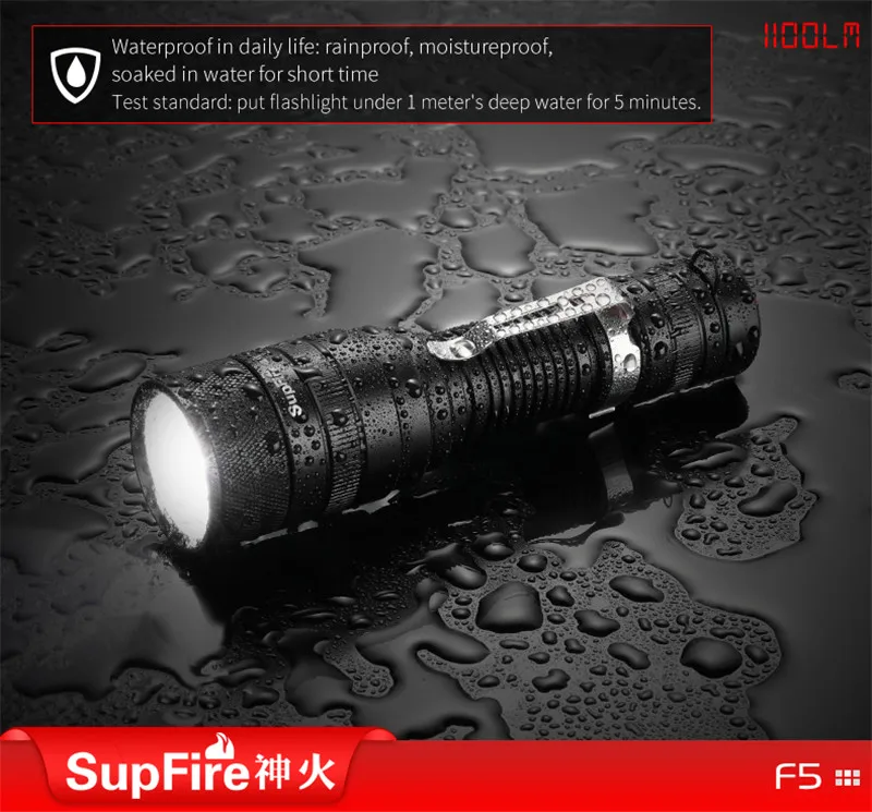 Supfire Zoom Flash светильник F5 CREE L2 Linterna светодиодный фонарь Lanterna ручной светильник для Imalent Sofirn Fenix O светильник Nicron Lumintop S065