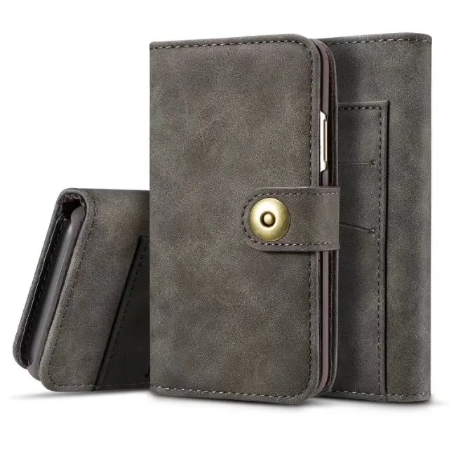 Retro Leather Stand Case for Samsung Galaxy NOTE 9 8 S9 S8 Plus S7 Edge Iphone X 7 6 5S Magnetic Card Wallet Flip Removable |