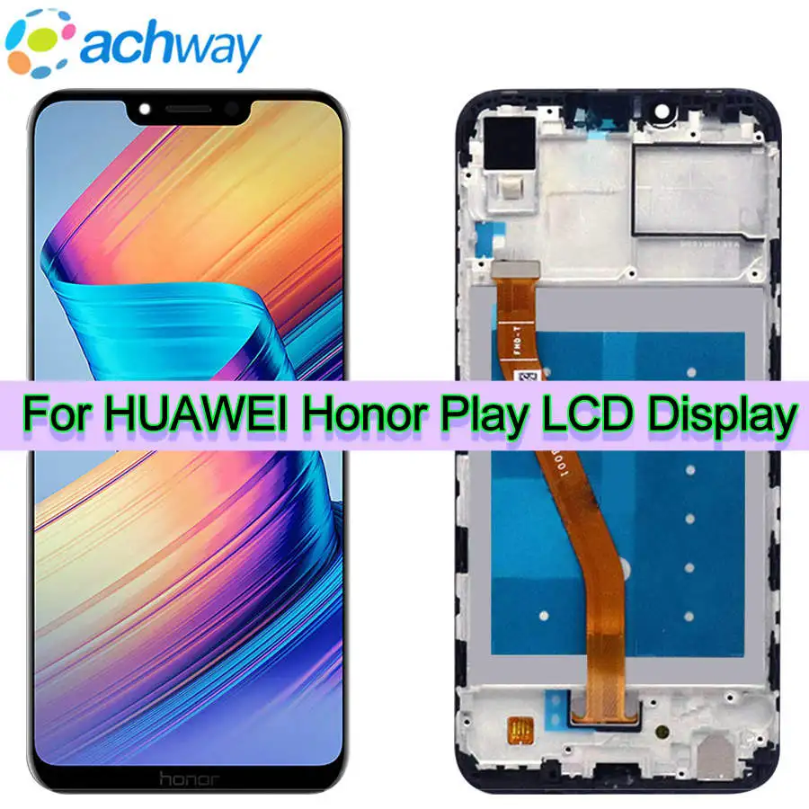 Протестированный экран huawei Honor Play lcd кодирующий преобразователь сенсорного экрана в сборе huawei Honor Play дисплей COR-L29 Замена