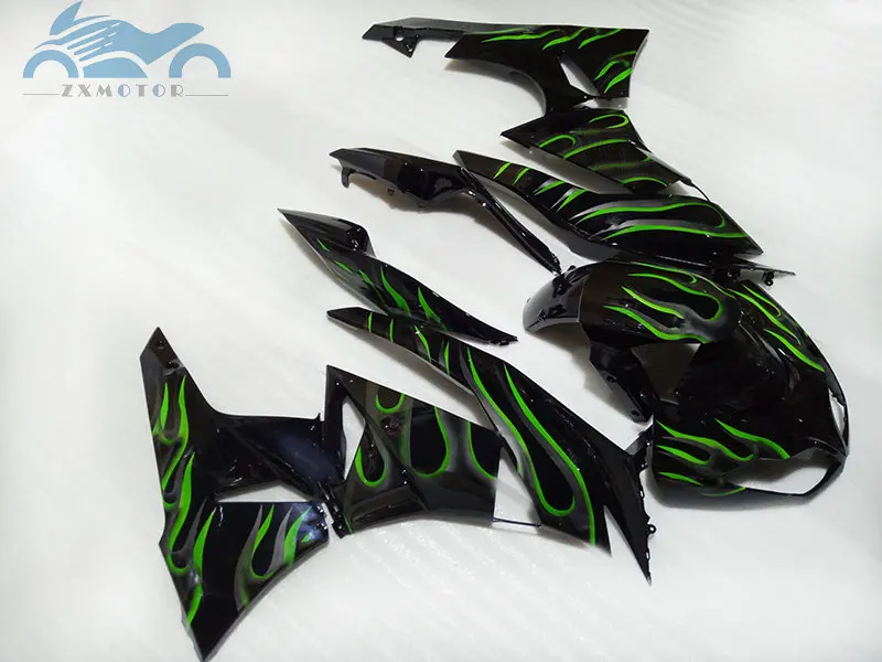 Пользовательские обтекатели комплект для KAWASAKI Ninja ZX6R 2009 2010 2011 2012 ABS спортивные