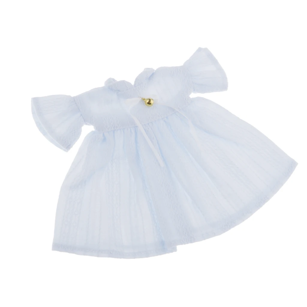 Fashion Girl Doll Clothes fit for 1/6 Pullip 12inch Dolls Round Collar Dress with Bowknot Candy Color | Игрушки и хобби
