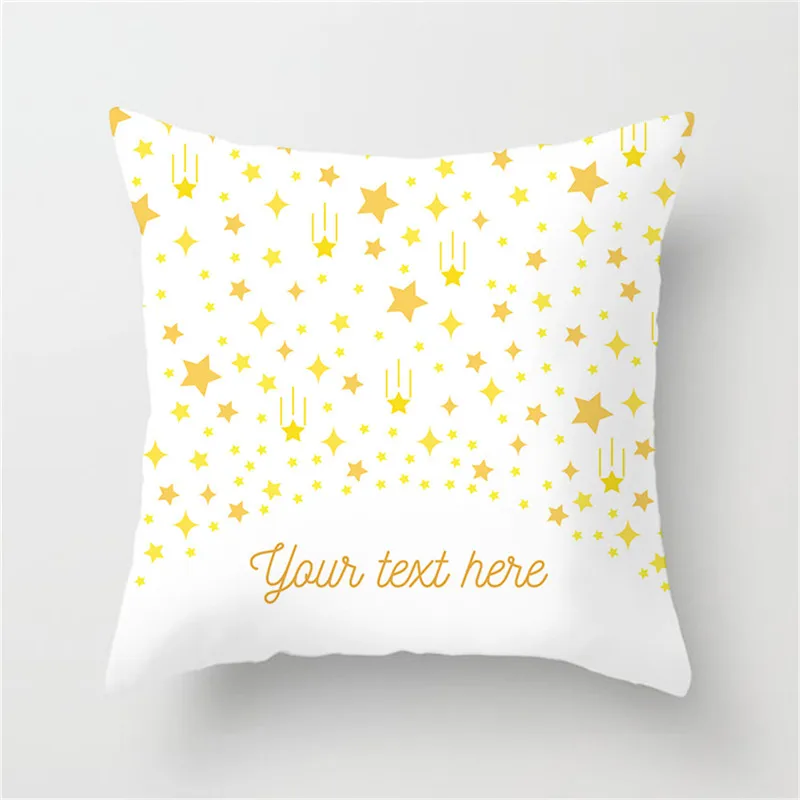 Золотая Подушка Fuwatacchi покрывающая дерево звезда любовь наволочка декоративная