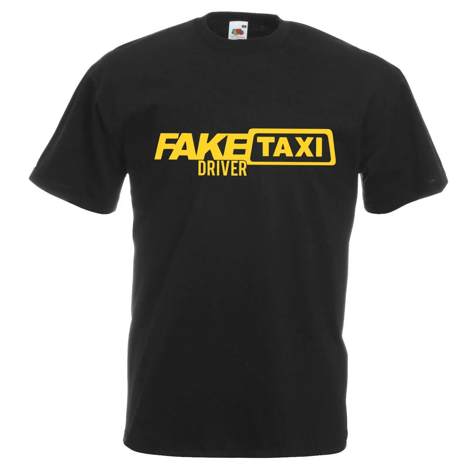 Mens Black Funny Fake Taxi Driver T-Shirt Stag Party Gents Printed Tshirt UK | Мужская одежда