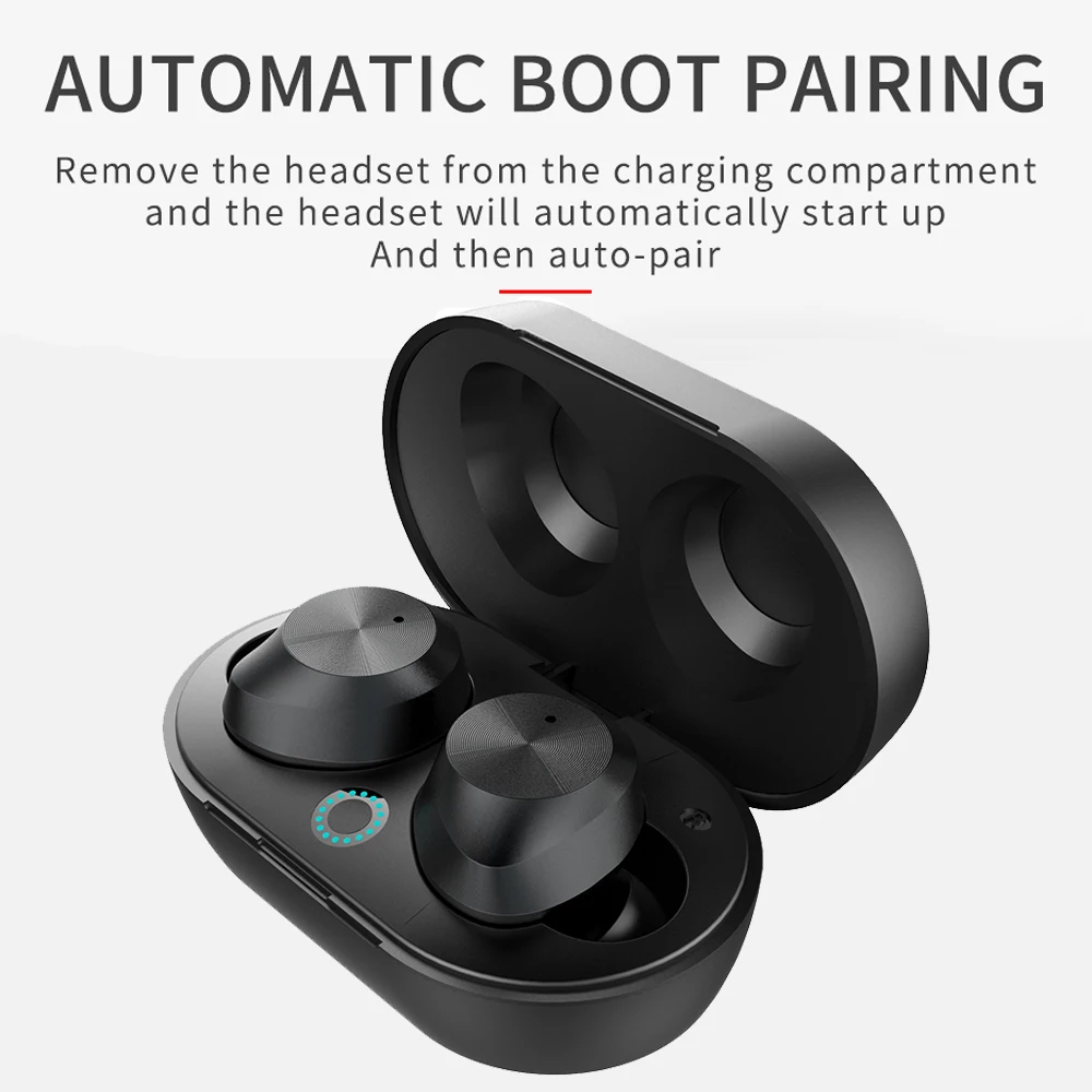 QCR T9S Bluetooth 5,0 беспроводные наушники мини бинауральные наушники Touch TWS Bluetooth гарнитура для смартфона/ноутбука