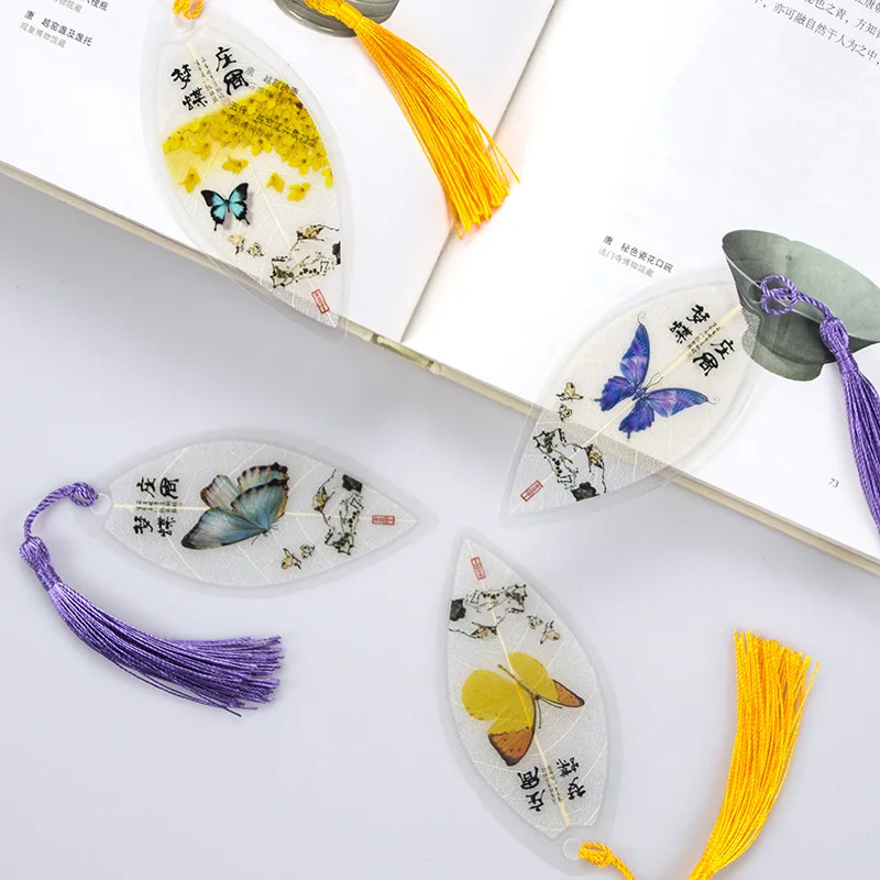 

Cute Classical Elegance tassel Butterfly Bookmark Paper Clip School Office Supply Escolar Papelaria Gift Stationery