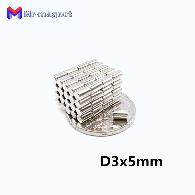 50 шт. 3x5 мм неодимовый магнит D3mmx5mm супер-сила прилипания магниты рекламные табло