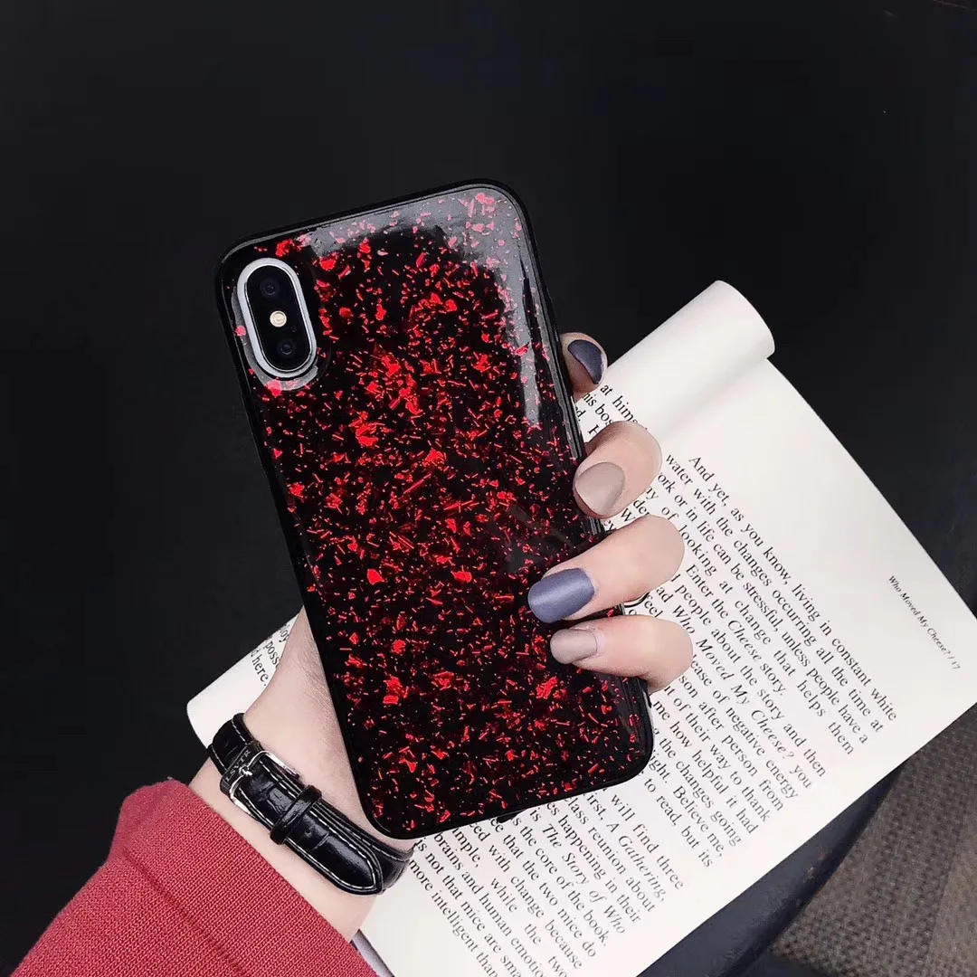 Черный мягкий чехол для iphone X, XR, XS, MAX, 10, 11 Pro, MAX, 7, 8, 6, 6s Plus, силиконовый чехол из золотой фольги и ТПУ, защита от падения
