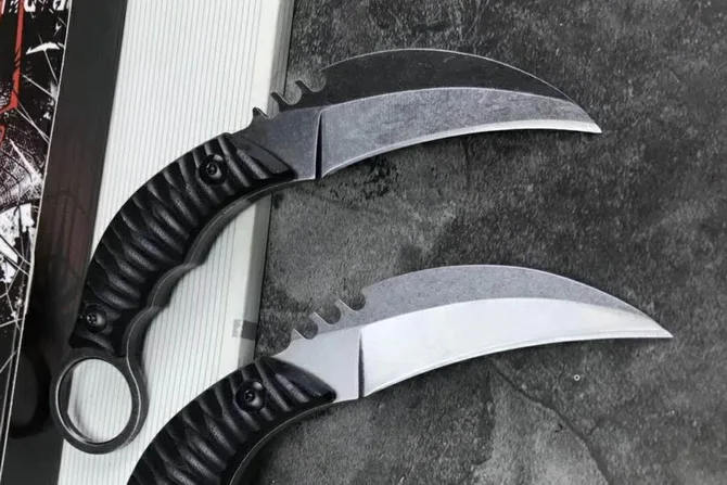 Karambit нож AUS8 лезвие прямой K оболочка EDC инструмент наружный тактический кемпинг