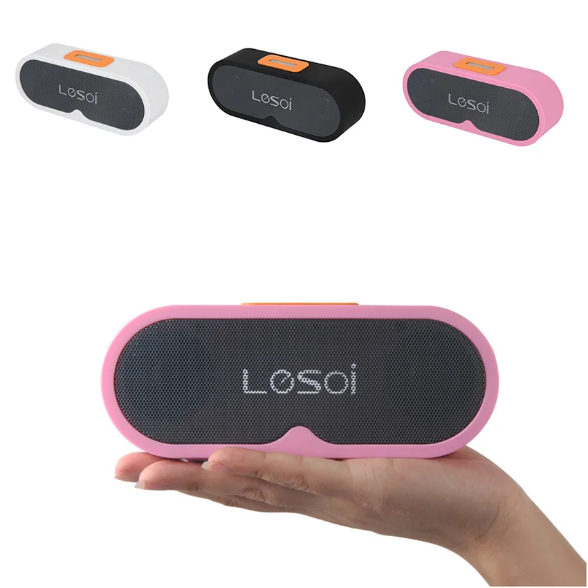 Новая беспроводная Bluetooth мини колонка с 2000 мАч 3 Вт * 2 колонки бас сабвуфер для