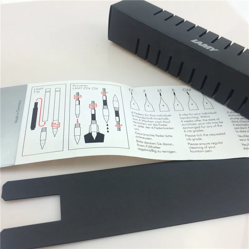 5 шт./лот Оптовые Лами Ролика Шариковая Ручка Случае Коробки Safari Чехол Pen Canetas 16