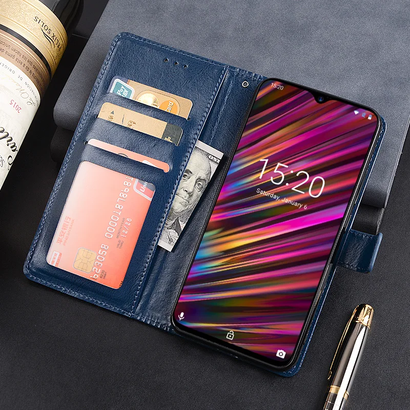 Чехол для Umidigi F1 деловой чехол с подставкой и откидной крышкой кожаный телефона
