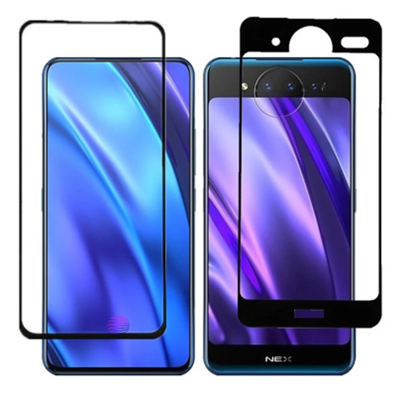 Переднее и заднее 3D закаленное стекло для Vivo NEX 2 шт. двойной дисплей полное