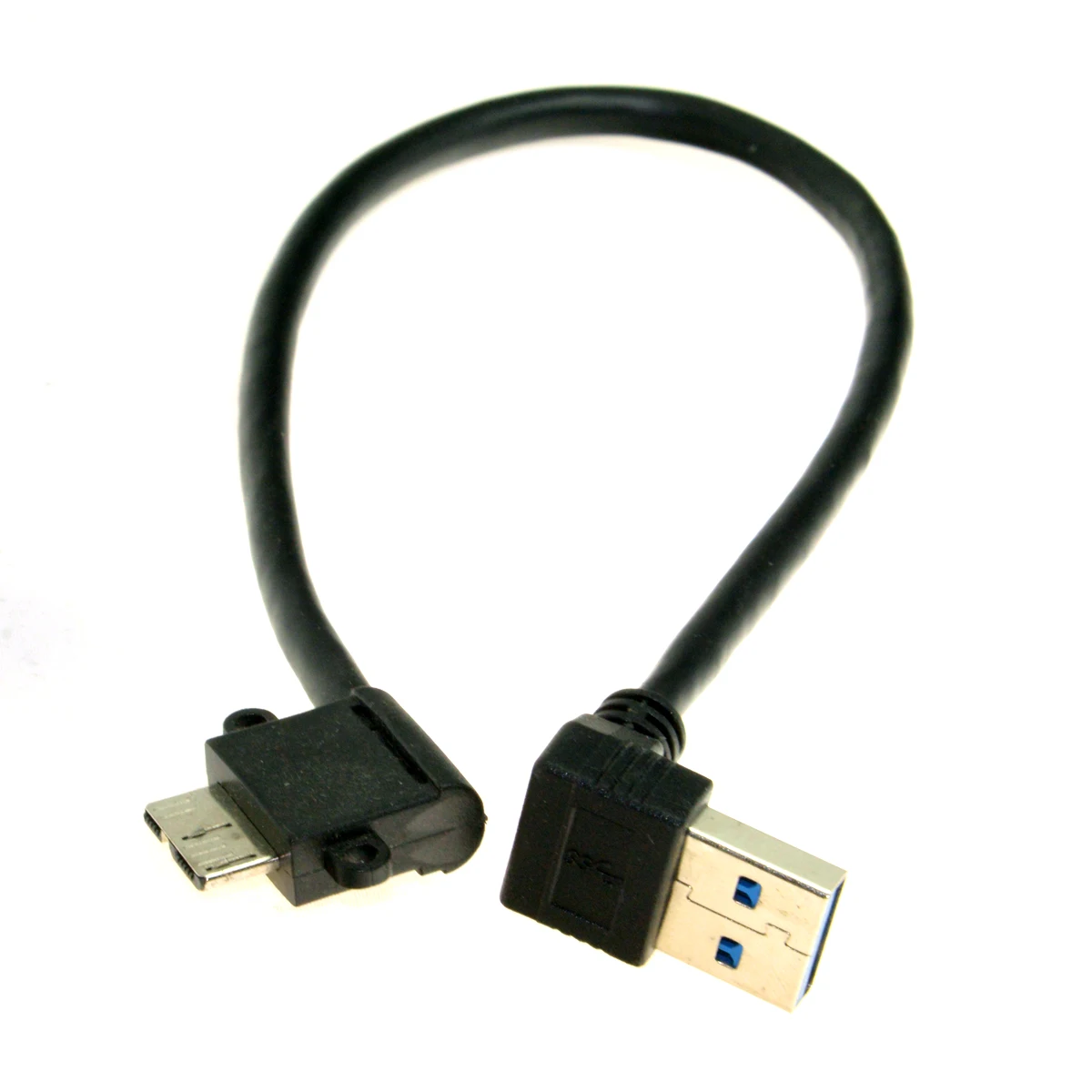 CY 20 см вверх под углом 90 градусов прямоугольный USB 3 0 к Micro 10Pin кабель высокого