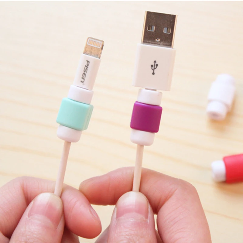 10 шт. протектор USB кабеля для наушников пластиковый шнур защита провода намотка