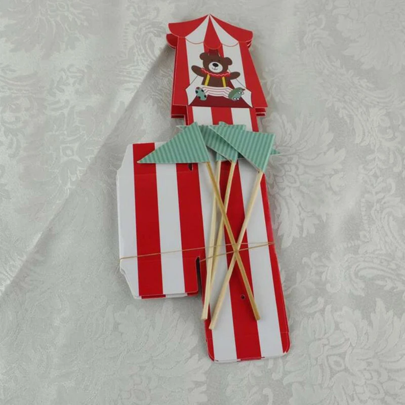 10pcs/lot Paper Candy Box Cartoon Bears Gifts Packing Boxes for Wedding Birthday Party Decorations diy Kids Favors Supply | Дом и сад