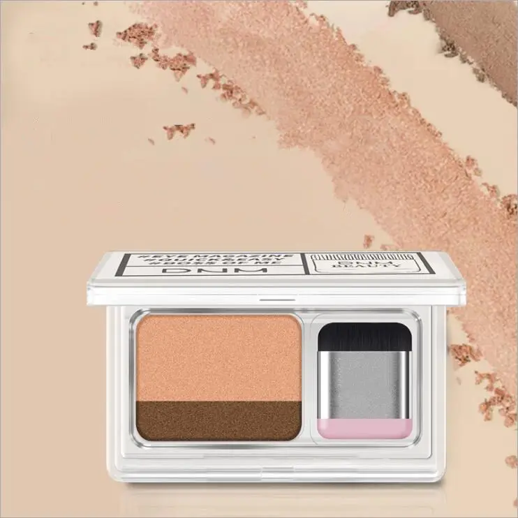 Beleshini двухцветные тени для век палитра макияжа Палитра с блестками водостойкие