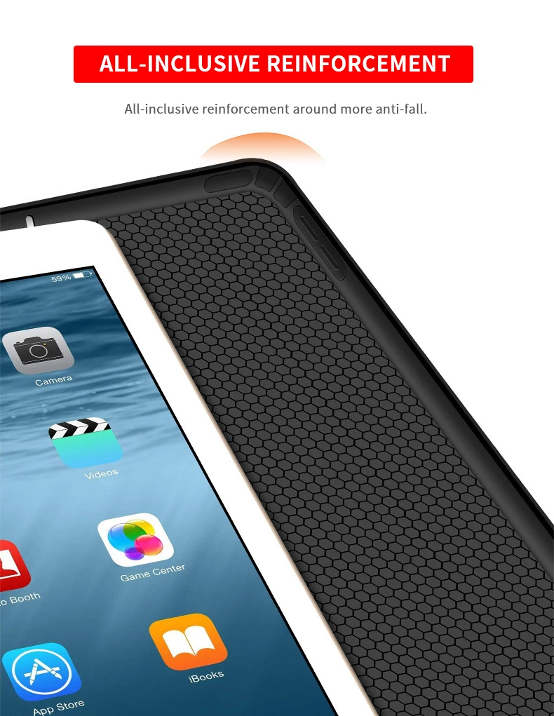 Умный чехол из искусственной кожи, чехол Apple IPad Air 2, силиконовый тонкий мягкий IPad 9,7,,, авто спящий держатель, чехол
