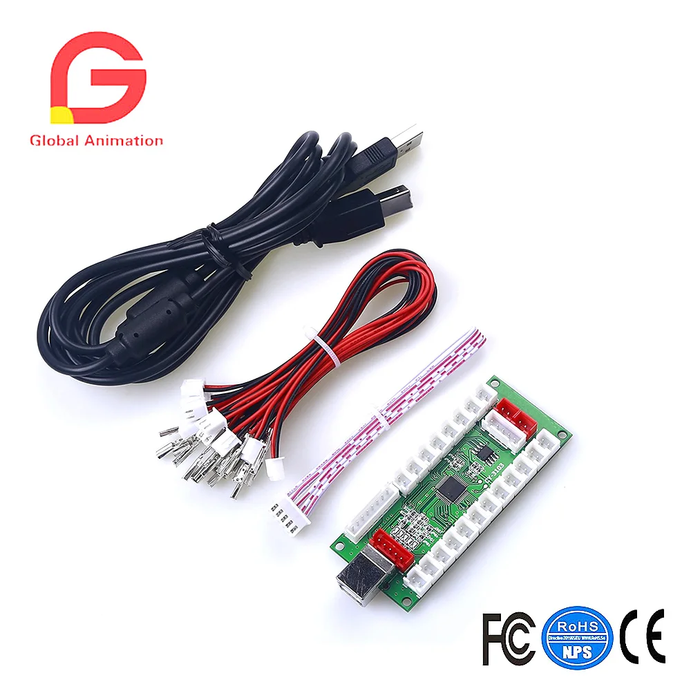CY 3103 ПК PS3 Android XBOX 360 для Windows 4 в 1 USB джойстика Аркада игровой контроллер DIY набор