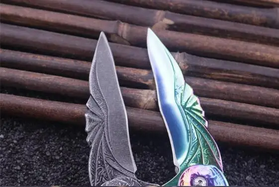 Хит тактический складной нож 54HRC стальная ручка D2 лезвие для охоты выживания