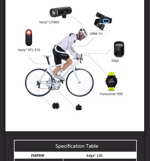 Garmin Edge130 gps новейший велосипед езда Код Таблица gps навигация умный беспроводной счетчик код ограниченное время предложение