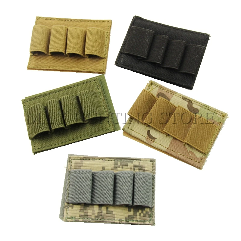 

Tactical Molle Magazine Pouches Military Hunting Traning 4 Shells Ammo Round Airsoft Shooting Shell Buttstock Cartridge Holder