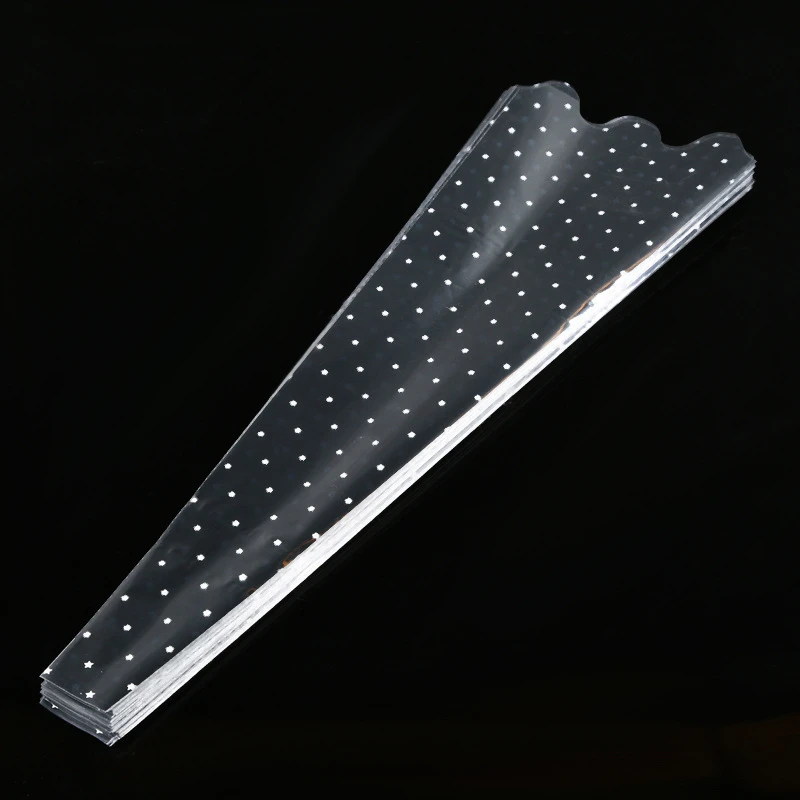 Прозрачный Полипропиленовый пакет 100 шт. свадебные розы для букета упаковочная