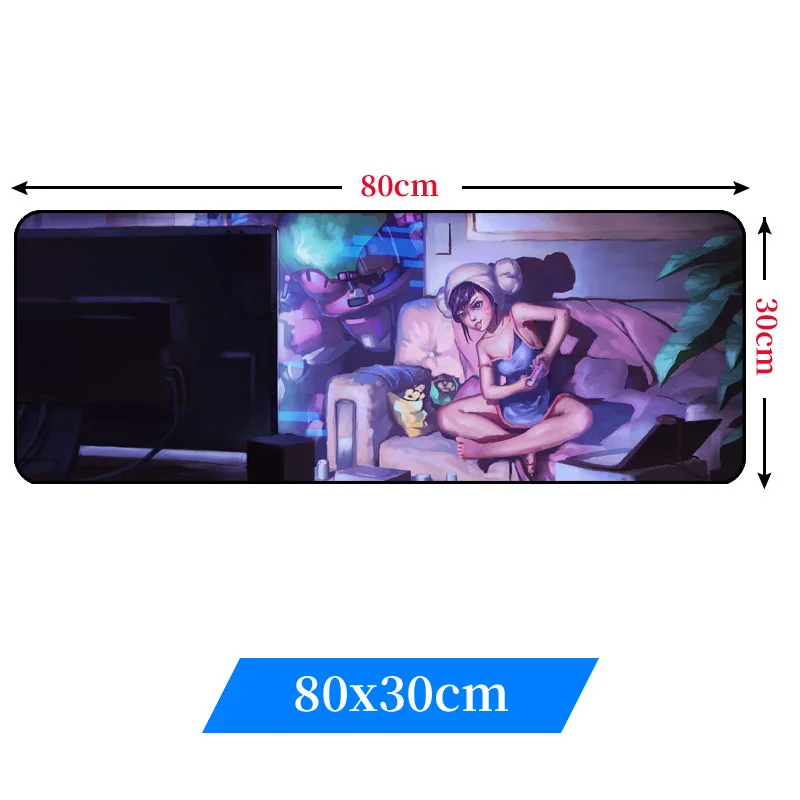 Очень большой игровой коврик для мыши Overwatch D. VA коврик для мыши нескользящий коврик для мыши Аниме Коврик для мыши для ноутбука и ПК(800*300*3 мм - Цвет: M