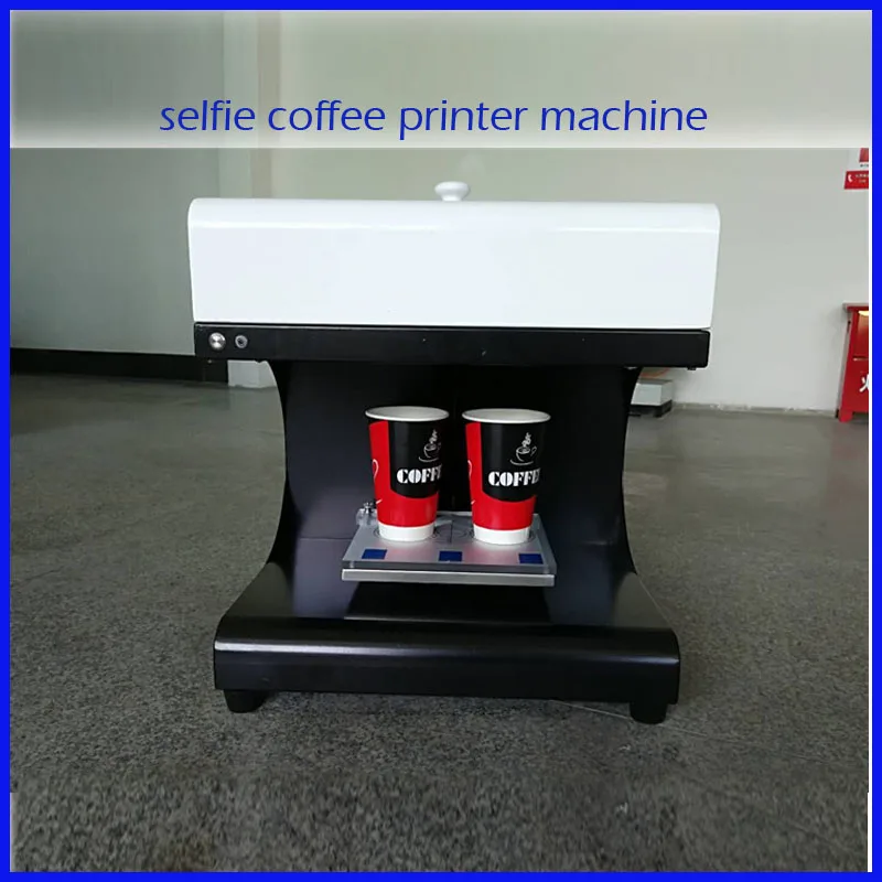 Автоматическая печать лица на кофе 48 Вт селфи латте принтер для печенья