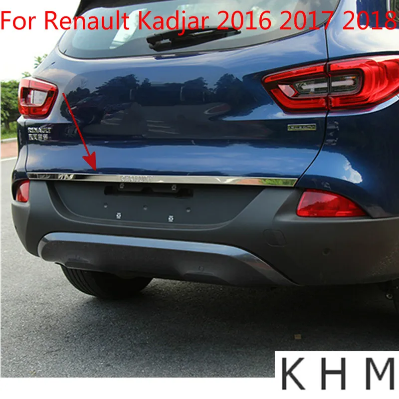 Задняя Крышка багажника из нержавеющей стали для Renault Kadjar 2016 2017 2018 Отделка 1 шт.