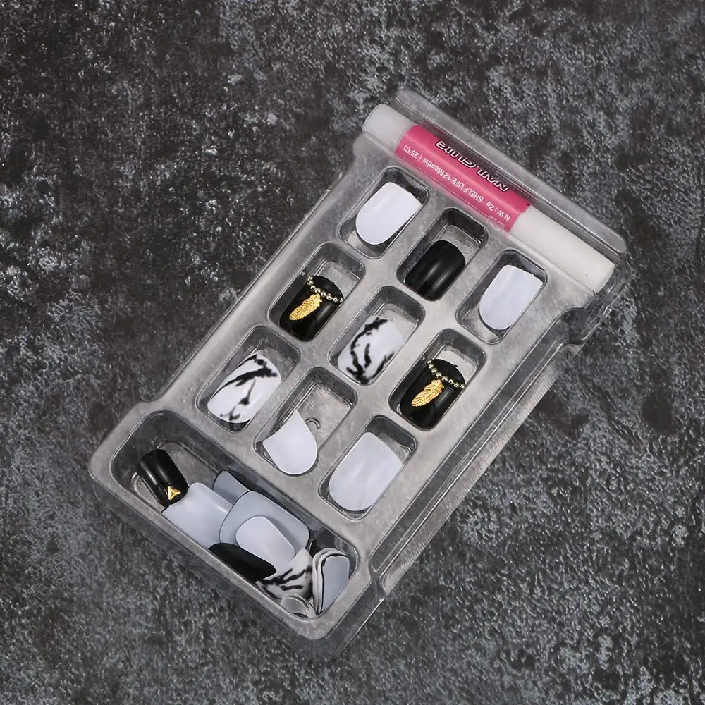 Новый 24 шт трещина черный белый цвет японский ретро перо элегантный дизайн