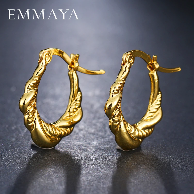 Новые милые недорогие простые серьги EMMAYA модные ювелирные изделия аксессуары