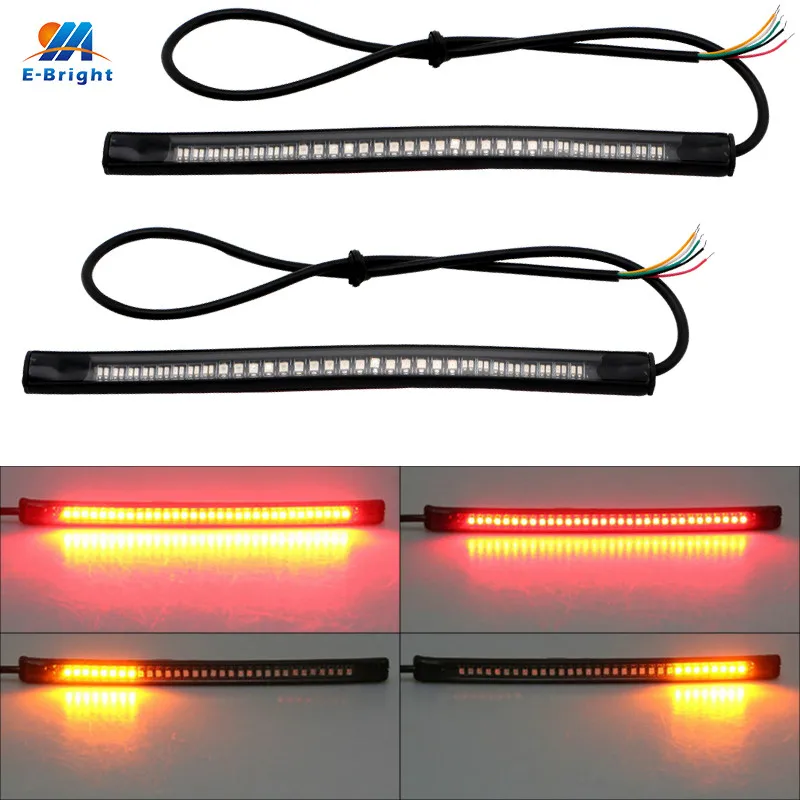 2 шт. 48SMD светодиодные стоп сигналы для мотоциклов поворотный сигнал