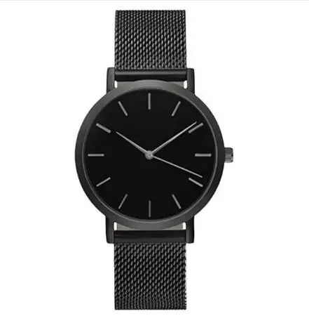 Men Women Fashion Stainless Steel Strap Analog Quartz Wrist Watch Luxury Simple Style Designed Bracelet Watches Clock 2018 | Наручные