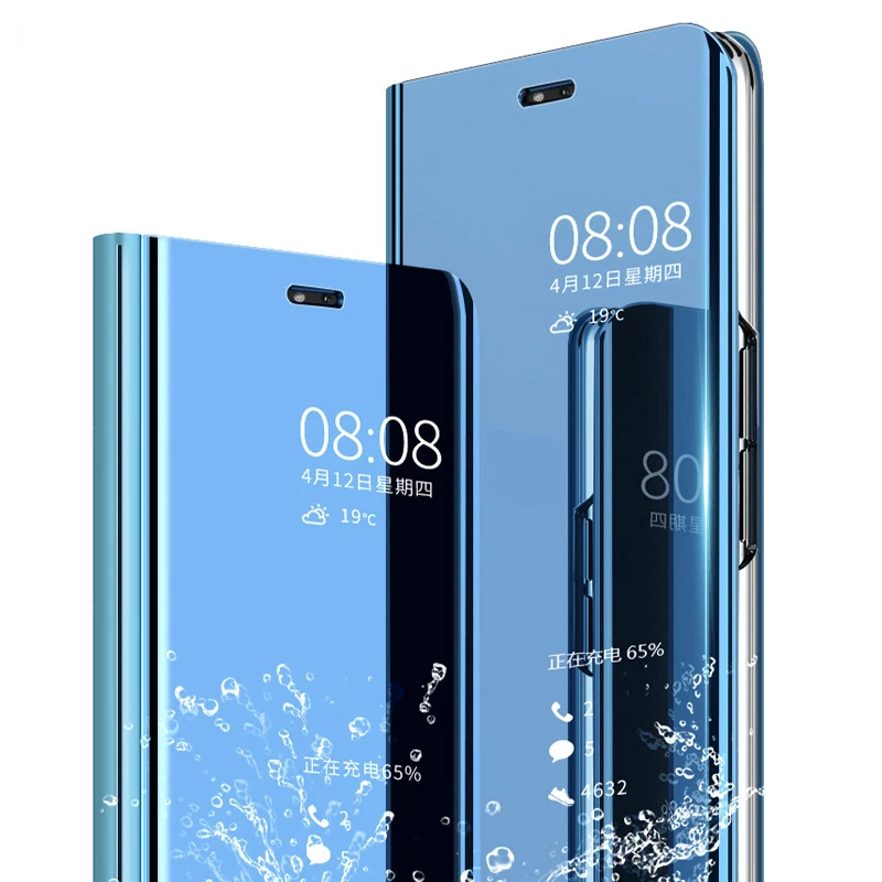 Прозрачный зеркальный чехол для Huawei Y5 Prime 2018 y5 красивый кожаный чехол-книжка с
