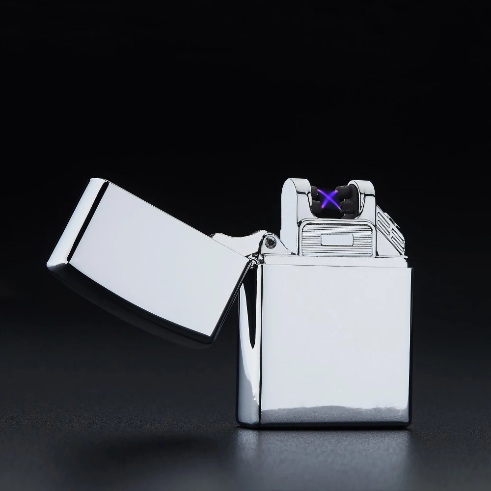 Электронная сигарета encendedor с двойной пульсирующей дугой usb плазменная Зажигалка