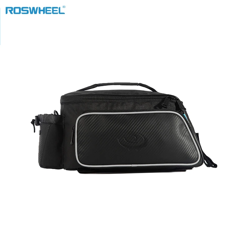 ROSWHEEL 10L велосипедная карбоновая кожаная велосипедная задняя стойка для сиденья Паньер сумка задняя стойка сумка карго