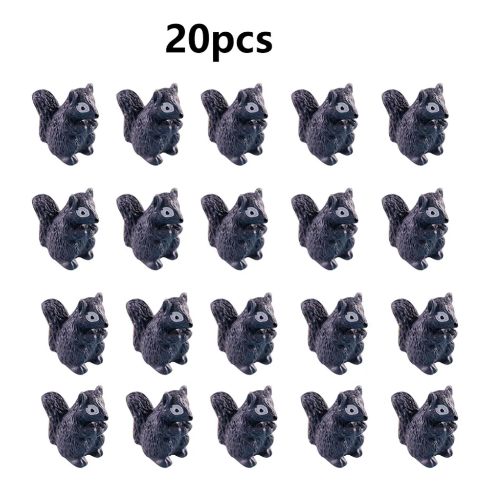 20 подвеска в виде белки кукольный Орнамент Рождественские украшения для