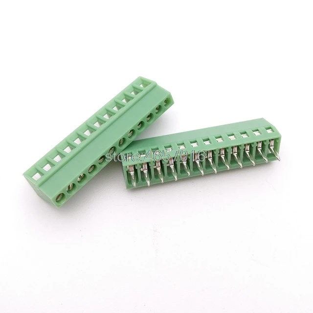 10 шт. KF128 12 полюсов/12 контактов 2 54 мм/0 1 &quotPCB Универсальный винтовой клеммный блок