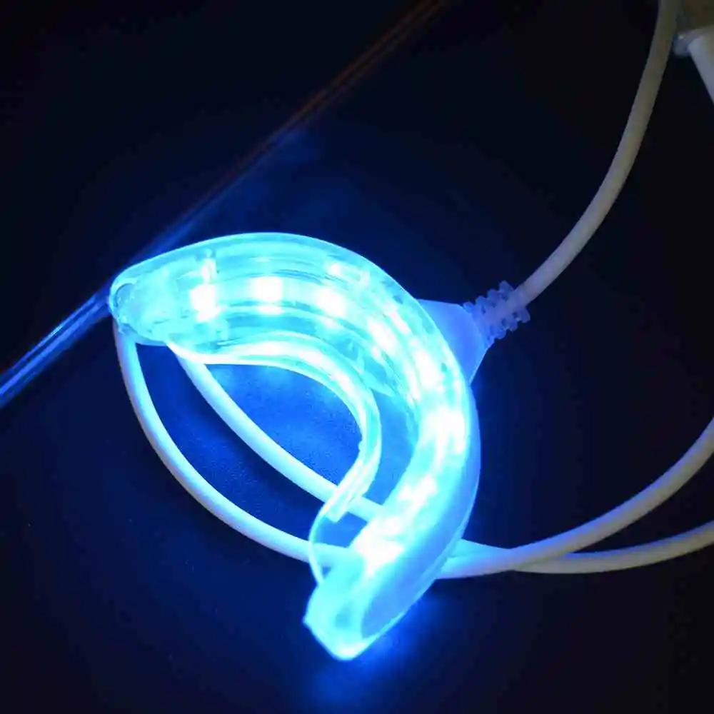 Портативное устройство для отбеливания зубов с 16 синими светодиодами 3 USB порта