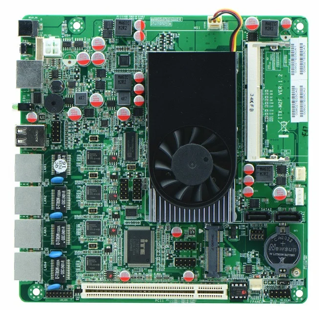 Материнская плата atom D2550 1U сетевой экран 4 lan 1000M мини-itx материнская блок питания 12