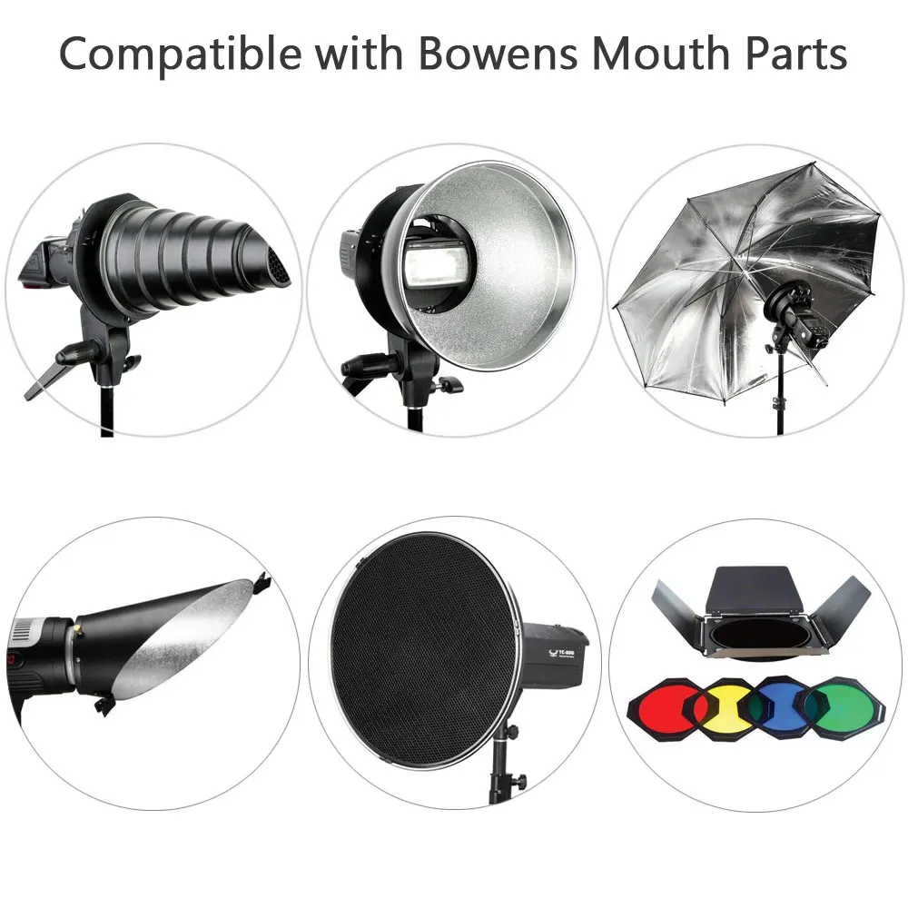 UTEBIT Softbox for Speedlight Flash S Type Bracket Bowens Mount Holder Speedlite Studio Lighting Photography Set Umbrell | Электроника