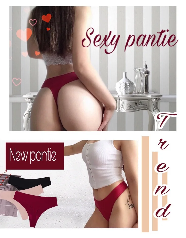 KE pack 3 unidades rojo piel blanca фитнес tanga mujer seda de hielo sin costuras braguitas ropa interior deportiva tanga suave