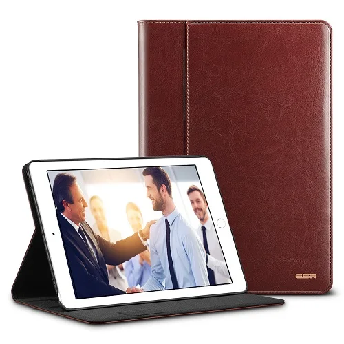 Чехол для iPad Pro 10,5 Air 3, чехол ESR премиум класса из искусственной кожи, роскошный бизнес-Чехол-книжка с подставкой, авто пробуждение, умный чехол для iPad Air 3 - Цвет: Blown