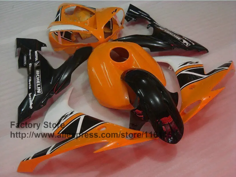 MOTOMARTS правые оранжевые Обтекатели мотоцикла для YAMAHA YZF R1 2004 2005 2006 yzf r1 04 05 06 детали