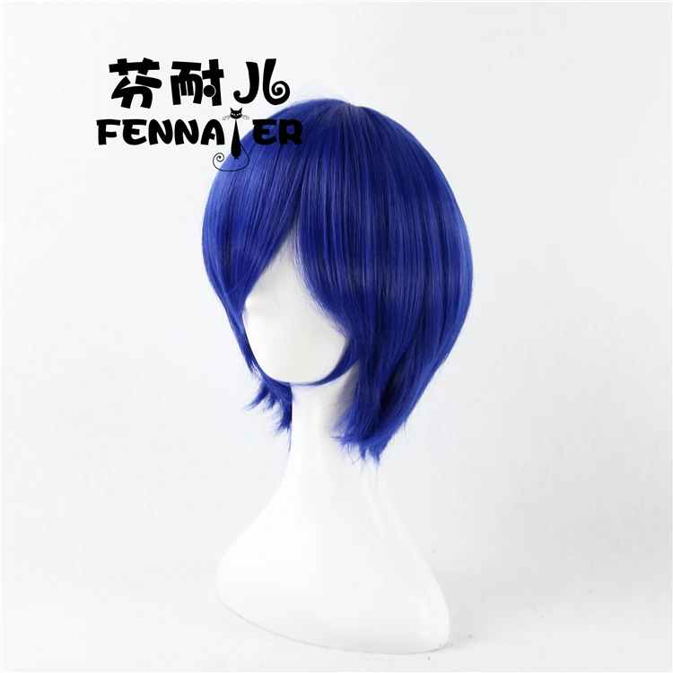 Vocaloid Kaito синий короткий парик Хэллоуин ролевые игры волосы