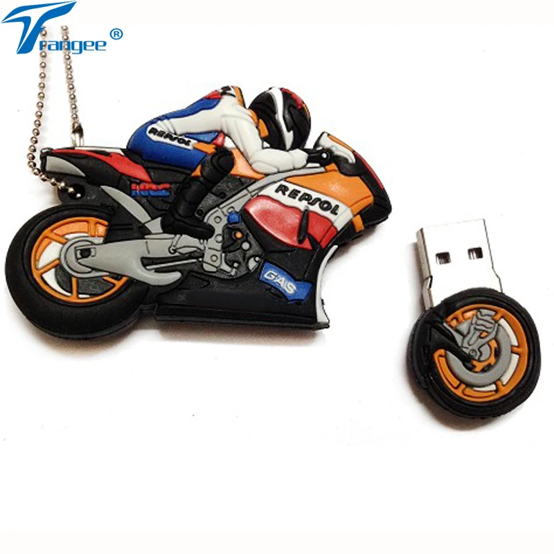 Trangee U disk mini memoria pen drive мотоцикл подарок USB2.0 4 ГБ 8 16 32 | Компьютеры и офис