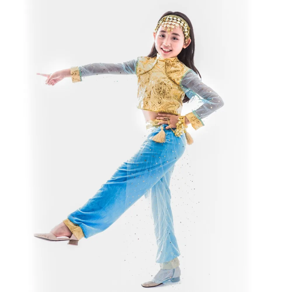 Children's wear girls belly dance costumes suits new national Fantasy Cosplay Costume Comic Movie Carnival Party Purim Halloween |